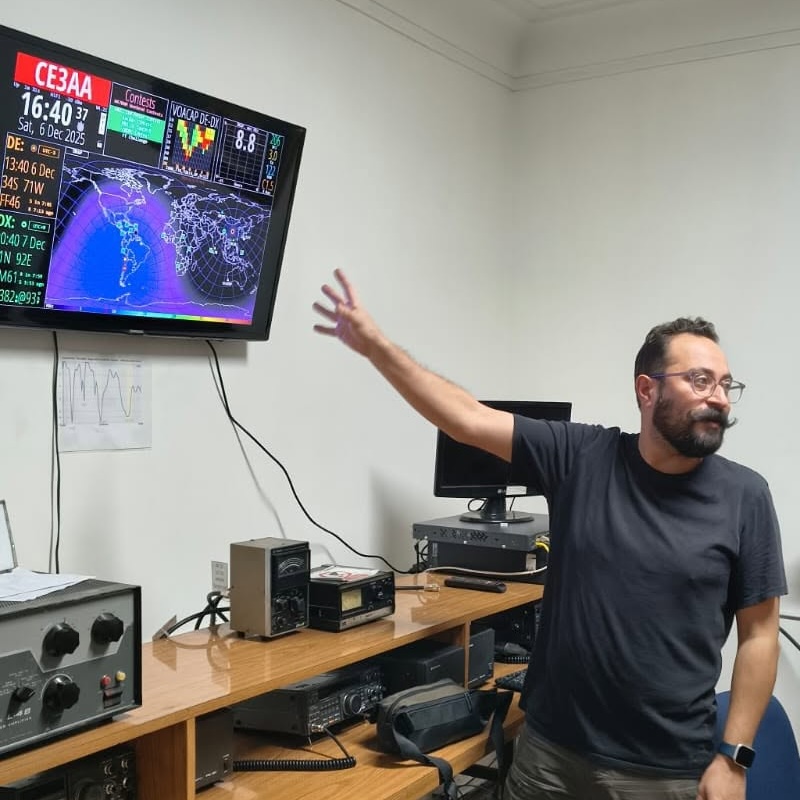 Eduardo CA3EAP con Hamclock CE3AA.